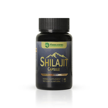 SHRI SIDDH AYURVEDA Shilajit Capsules for Energy, & Strength | Natural Ayurvedic Supplement for Men & Women