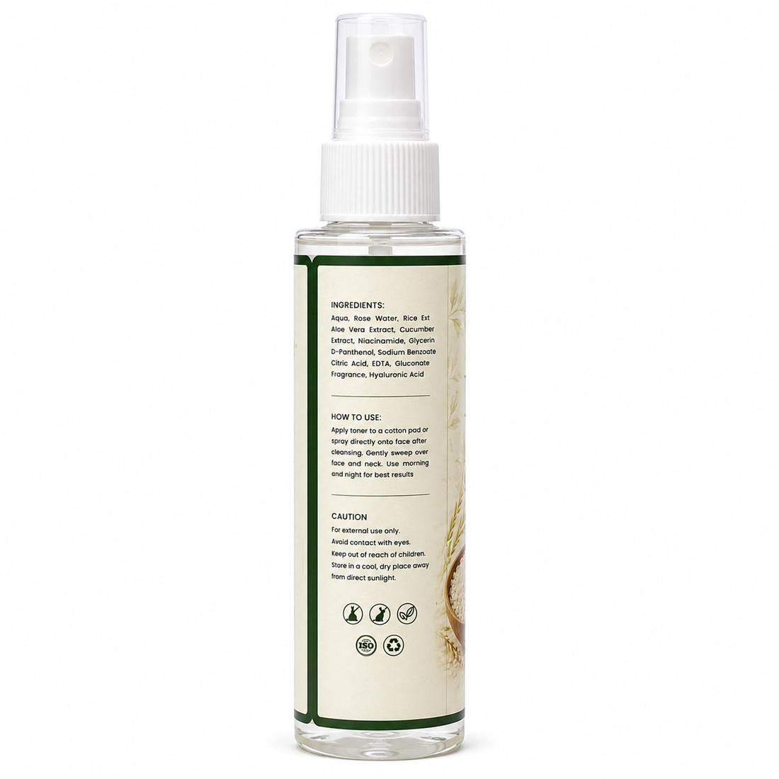 SHRI SIDDH AYURVEDA Rice Toner for Face with Rice Extract | Hydrating & Brightening Facial Toner | Lightweight Alcohol-Free Formula for Glowing, Soft & Smooth Skin | Suitable for All Skin Types | Daily Skincare