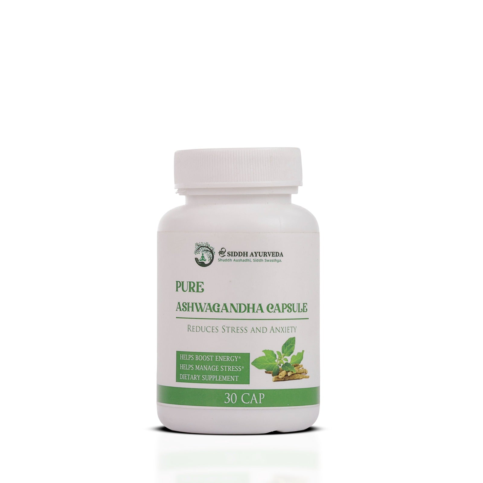 Siddh Ayurveda Pure Ashwagandha Capsule to Reduce Stress & Anxiety