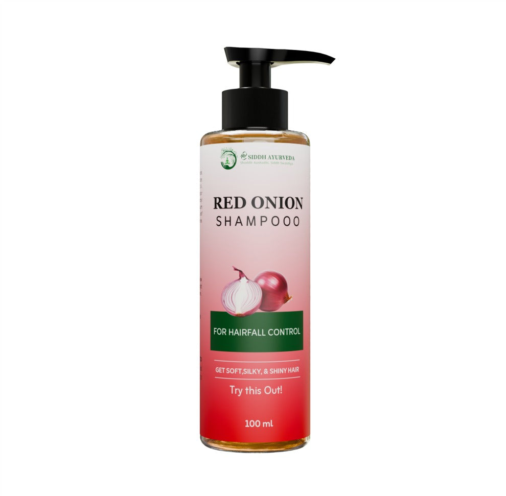 Siddh Ayurveda Red Onion Shampoo For Soft,Silky & Shiny Hair